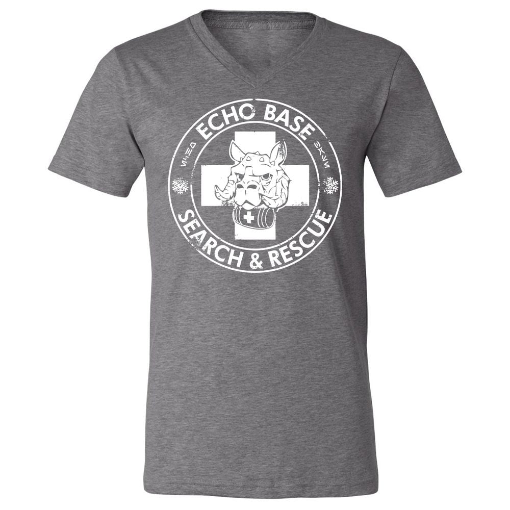 Unisex V-Neck T-Shirt - 3XMZRWMU - Deep Heather - 13