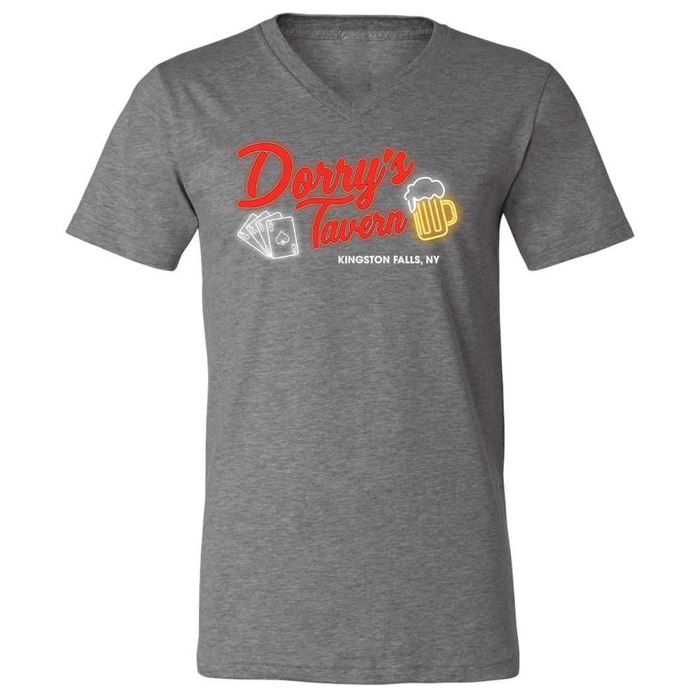 Unisex V-Neck T-Shirt - PC9P1QZC - Deep Heather - 13