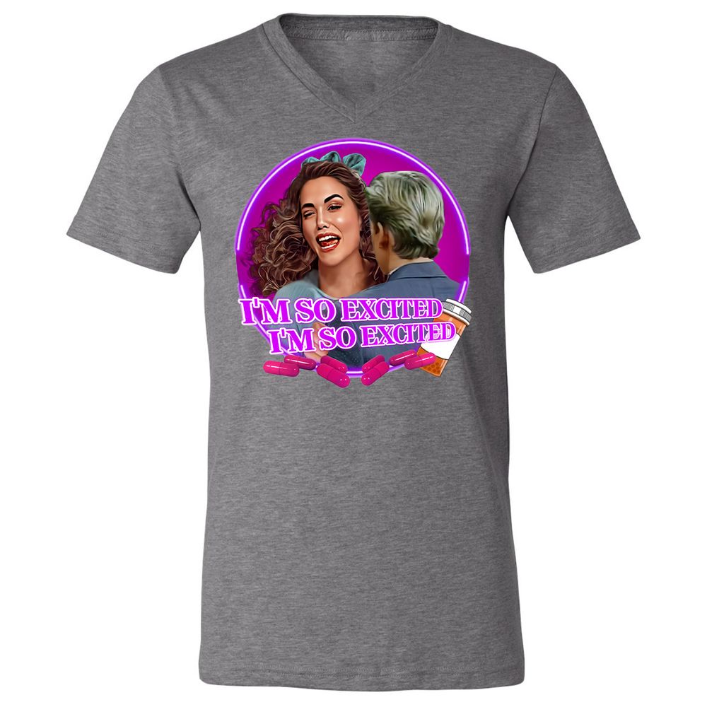 Unisex V-Neck T-Shirt - KUCZW25H - Deep Heather - 13