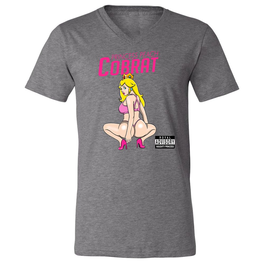 Unisex V-Neck T-Shirt - 4NGPCGCF - Deep Heather - 13
