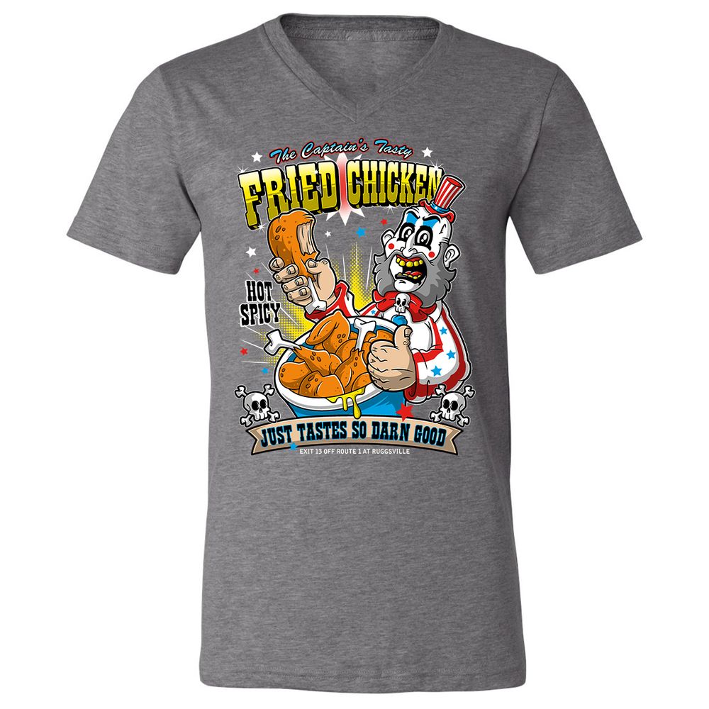 Unisex V-Neck T-Shirt - AFTCLY4Q - Deep Heather - 13