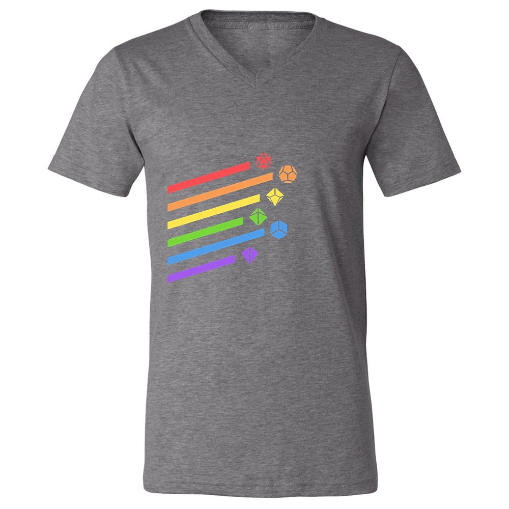 Unisex V-Neck T-Shirt - 3FU8XR7Z - Deep Heather - 13