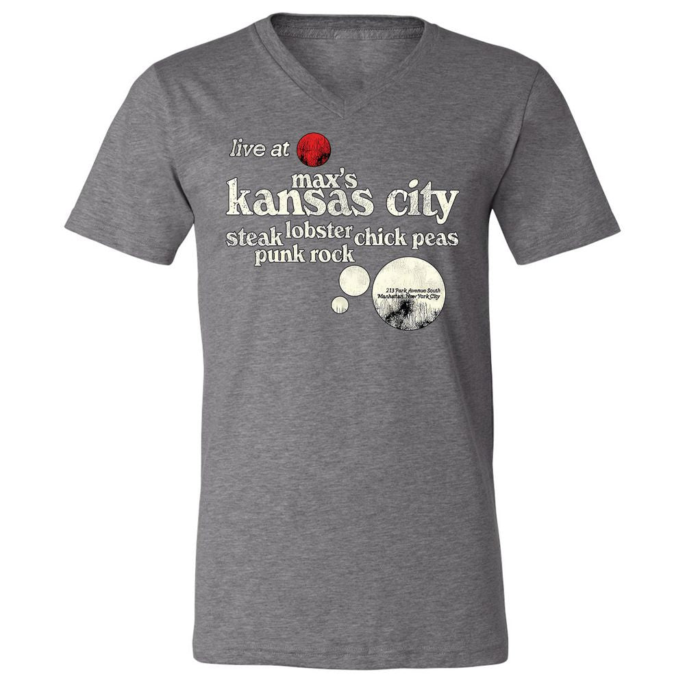Unisex V-Neck T-Shirt - FKACXWG3 - Deep Heather - 13