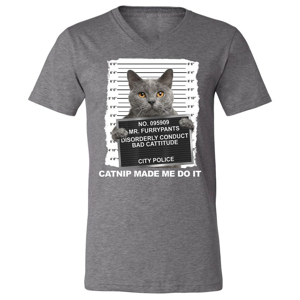 Unisex V-Neck T-Shirt - XZKU45LK - Deep Heather - 13