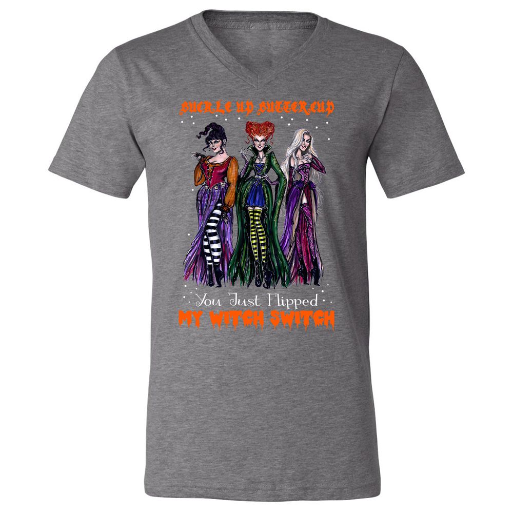 Unisex V-Neck T-Shirt - N7MTNJUT - Deep Heather - 13