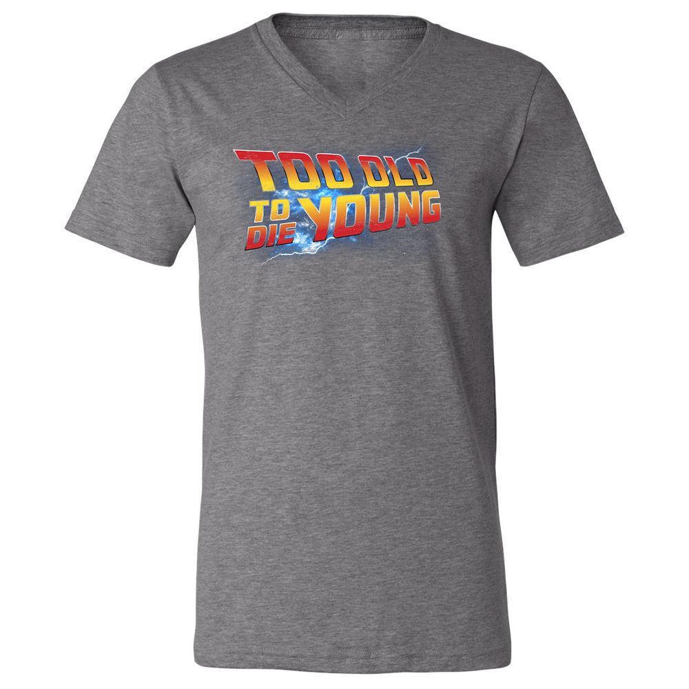 Unisex V-Neck T-Shirt - ZRA4BNRY - Deep Heather - 13