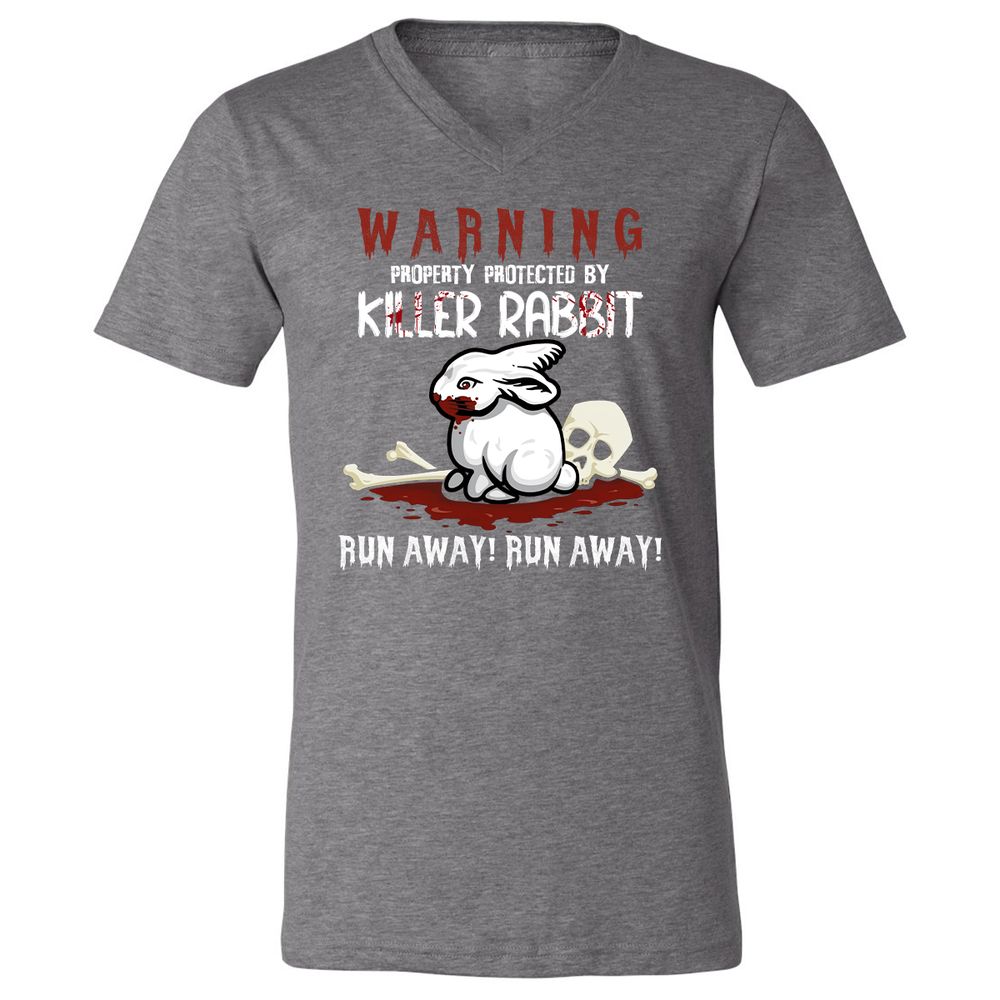 Unisex V-Neck T-Shirt - PWJBPH3J - Deep Heather - 13