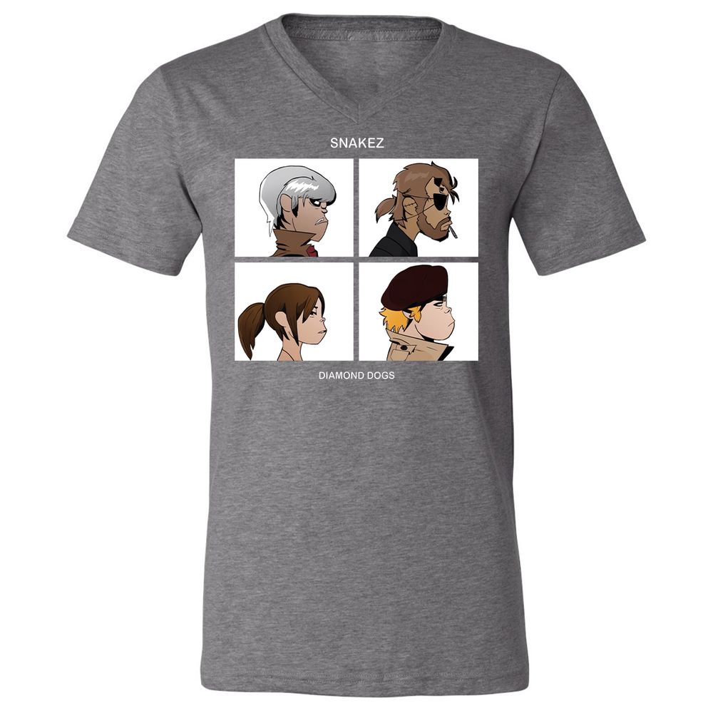 Unisex V-Neck T-Shirt - WNNAP6TC - Deep Heather - 13