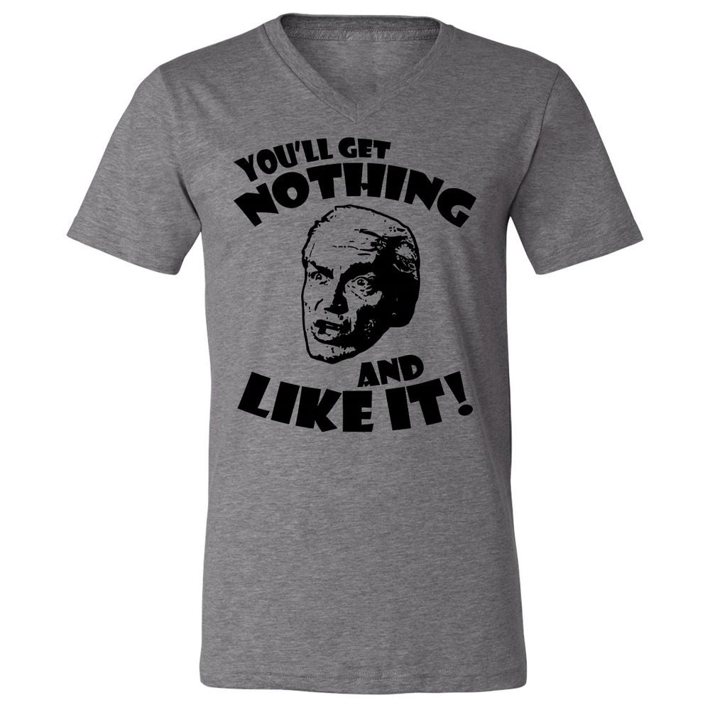 Unisex V-Neck T-Shirt - 57Z5AX6J - Deep Heather - 13