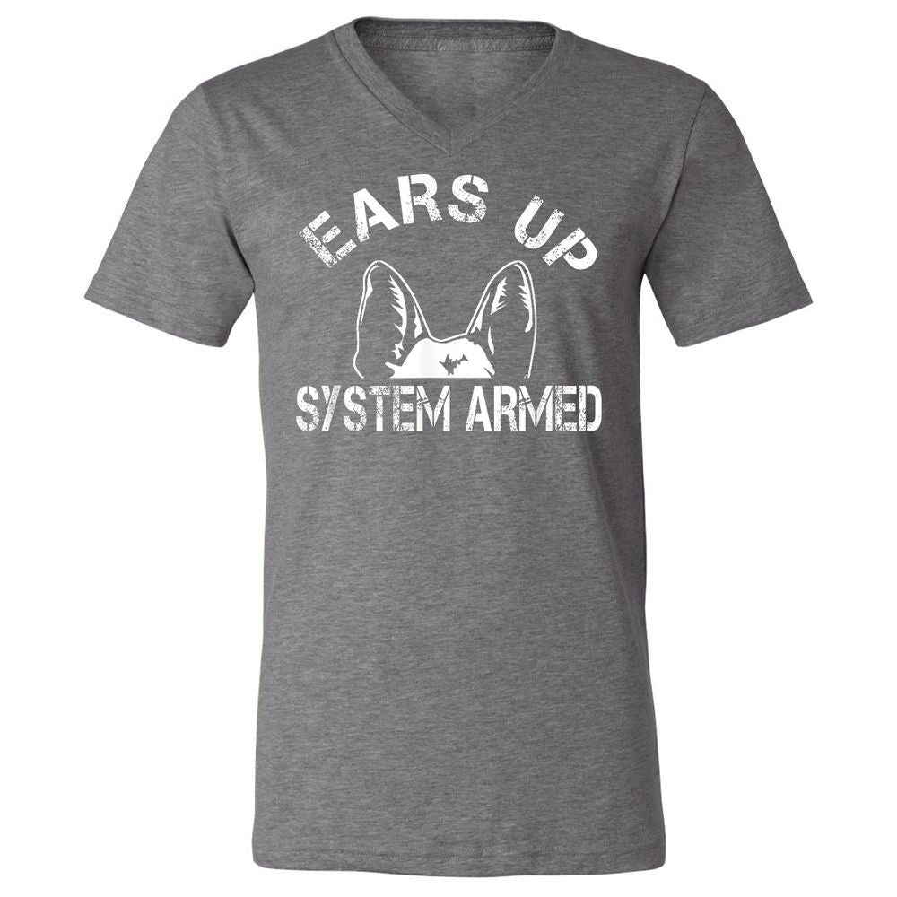 Unisex V-Neck T-Shirt - KSLTCSDA - Deep Heather - 13