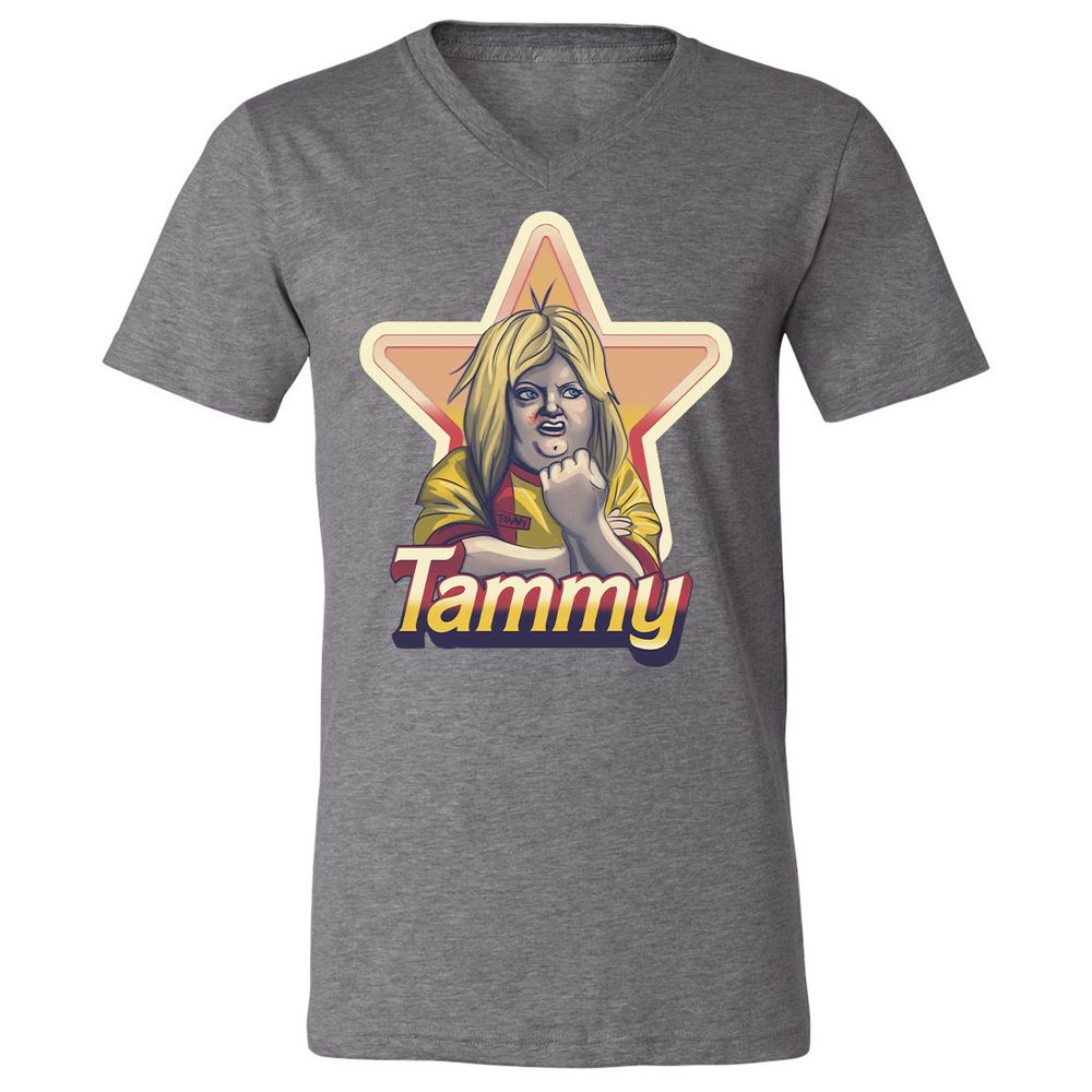 Unisex V-Neck T-Shirt - Z1E6VMPG - Deep Heather - 13