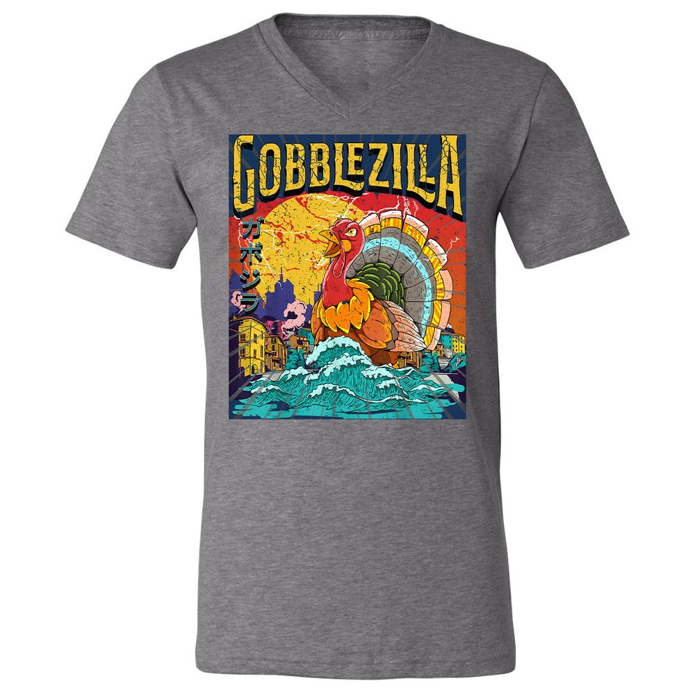 Unisex V-Neck T-Shirt - 96UUY1JW - Deep Heather - 13