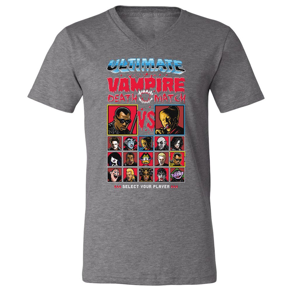 Unisex V-Neck T-Shirt - Z2EK996K - Deep Heather - 13