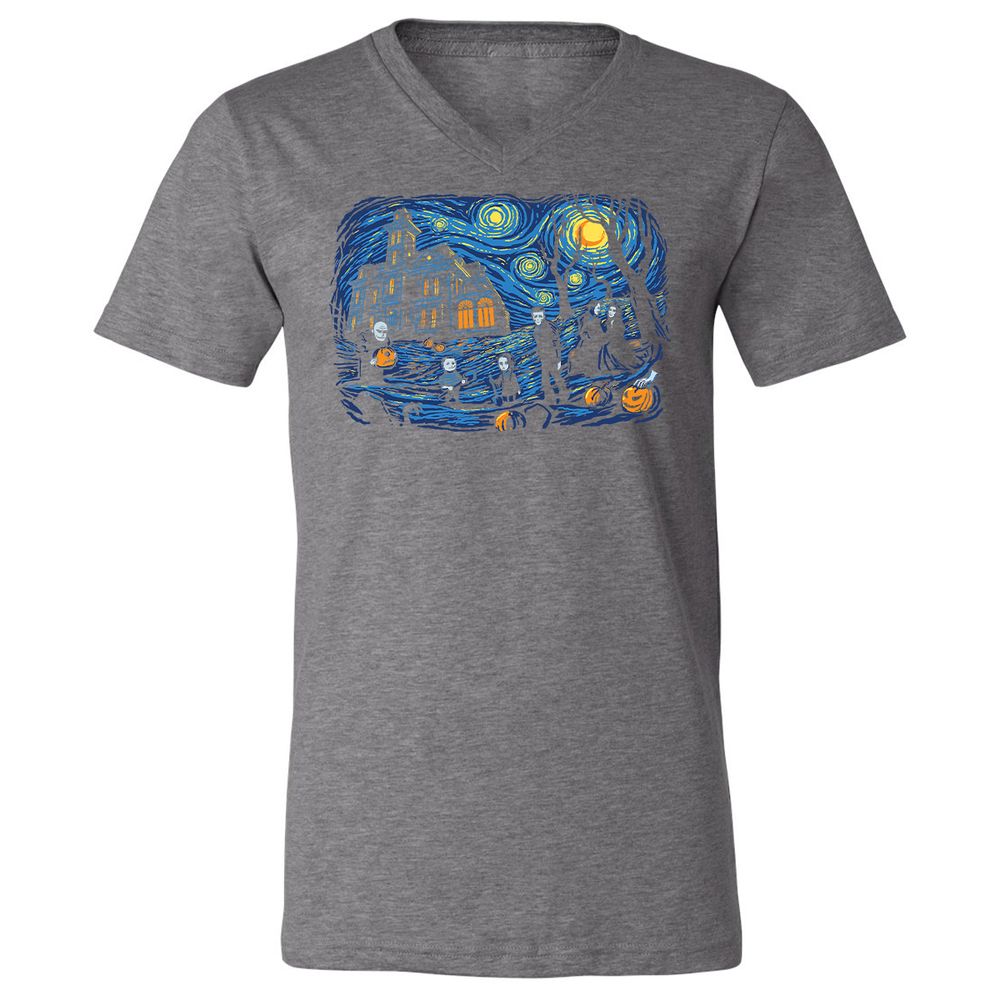 Unisex V-Neck T-Shirt - EK54WMC1 - Deep Heather - 13