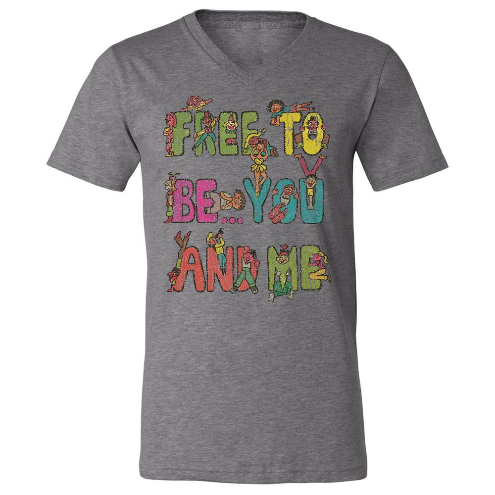 Unisex V-Neck T-Shirt - 55VT6SER - Deep Heather - 13