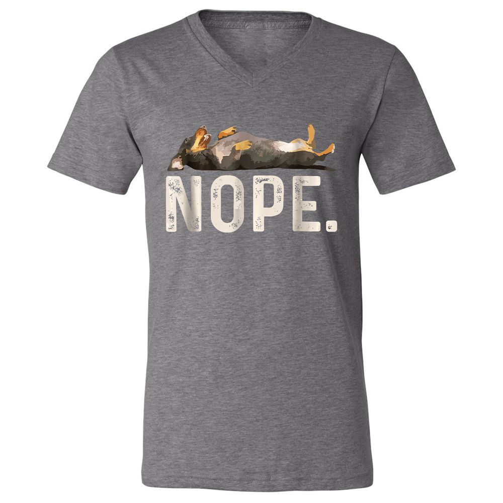 Unisex V-Neck T-Shirt - SVSUFBLT - Deep Heather - 13