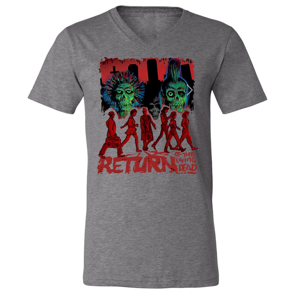 Unisex V-Neck T-Shirt - YMSG5THG - Deep Heather - 13