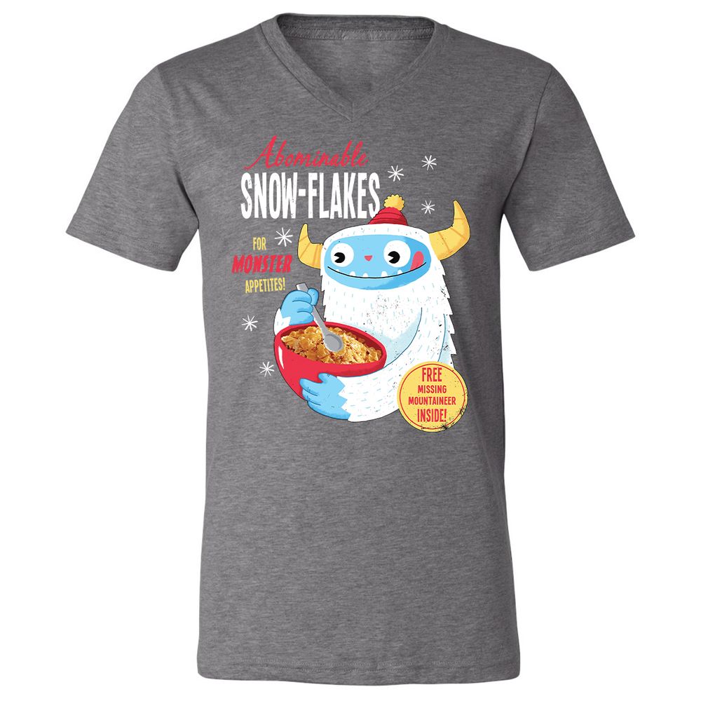 Unisex V-Neck T-Shirt - 8PPRHABS - Deep Heather - 13