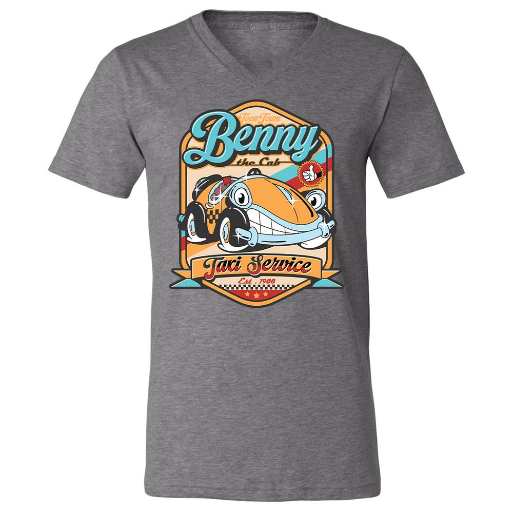 Unisex V-Neck T-Shirt - 2JTHAMFJ - Deep Heather - 13