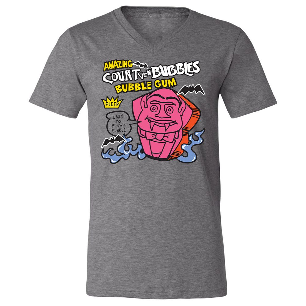 Unisex V-Neck T-Shirt - M7GB3AB6 - Deep Heather - 13