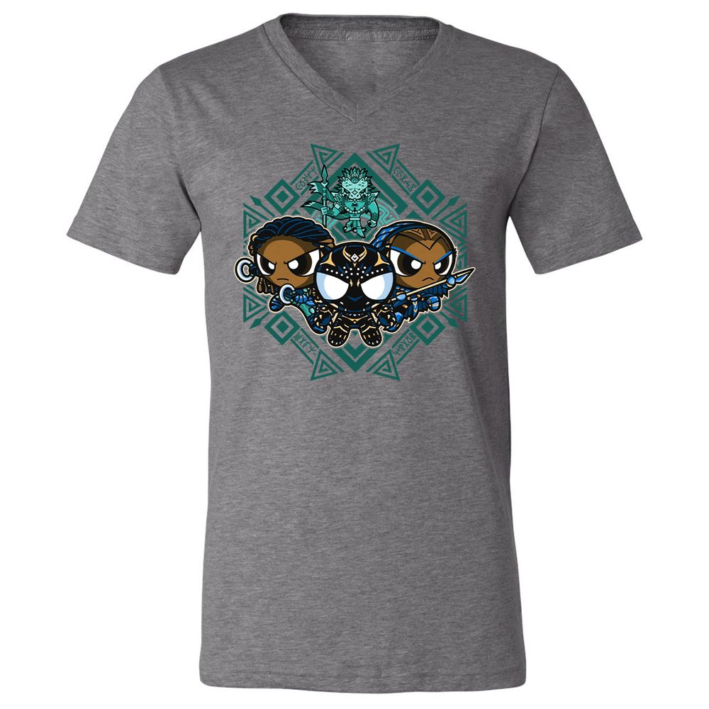 Unisex V-Neck T-Shirt - FB2L4H9X - Deep Heather - 13