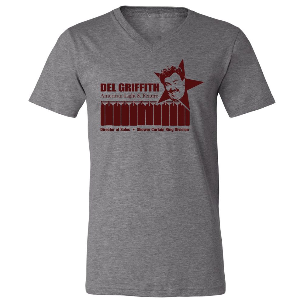Unisex V-Neck T-Shirt - P96A8FZD - Deep Heather - 13