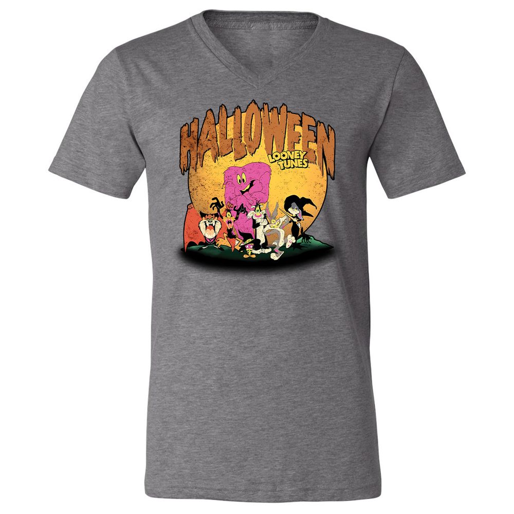 Unisex V-Neck T-Shirt - T5VDDLHK - Deep Heather - 13