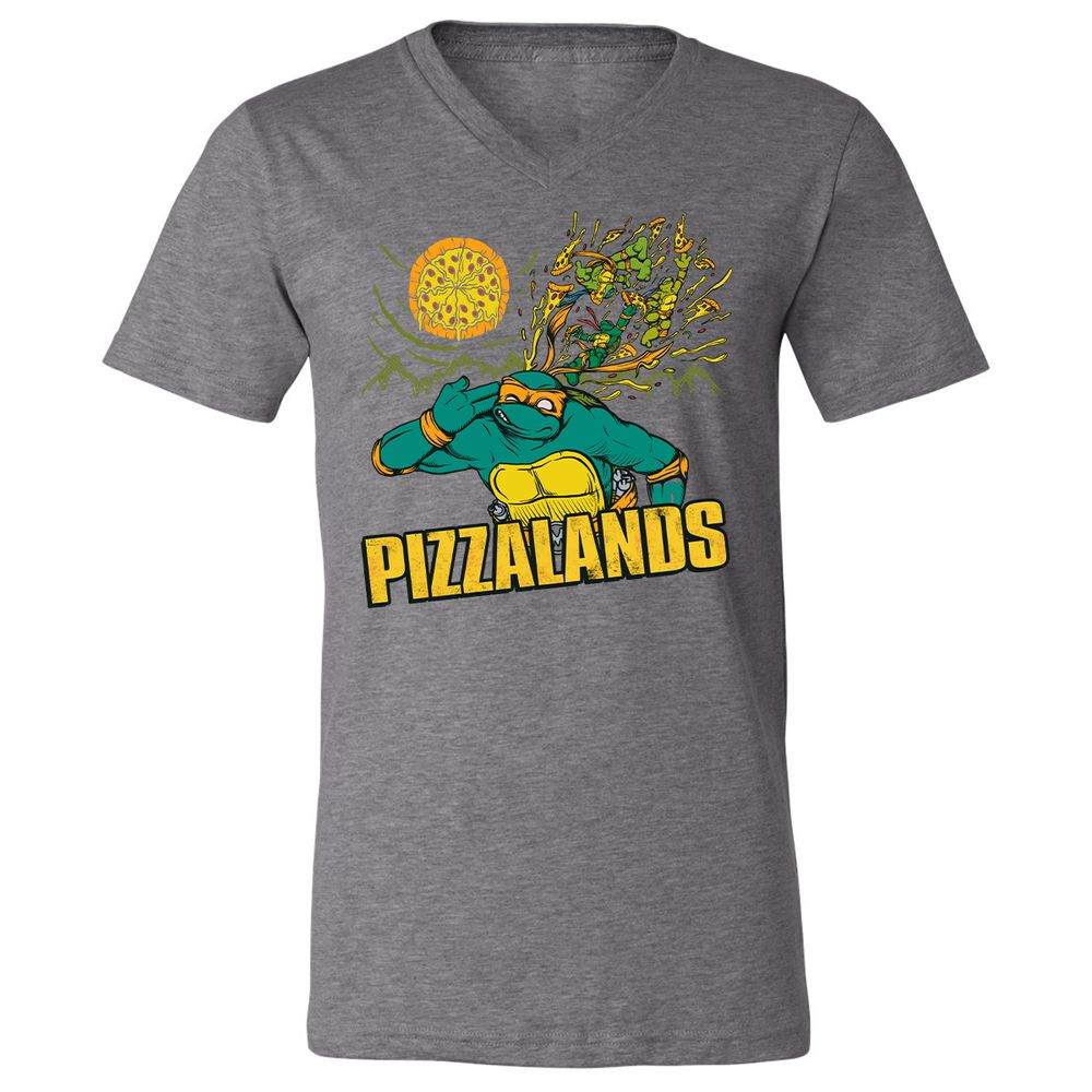 Unisex V-Neck T-Shirt - UQR9CC7Q - Deep Heather - 13