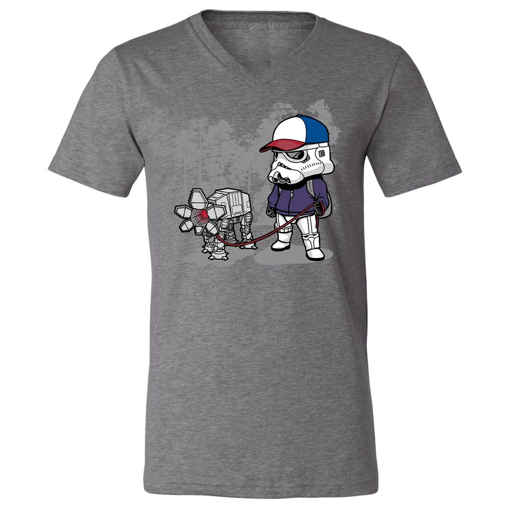 Unisex V-Neck T-Shirt - F8YZJFAJ - Deep Heather - 13