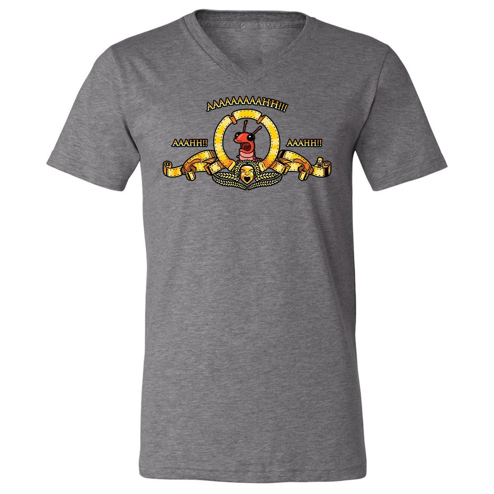 Unisex V-Neck T-Shirt - A257GX3S - Deep Heather - 13