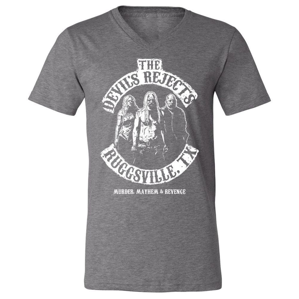 Unisex V-Neck T-Shirt - EX4TWWRT - Deep Heather - 13