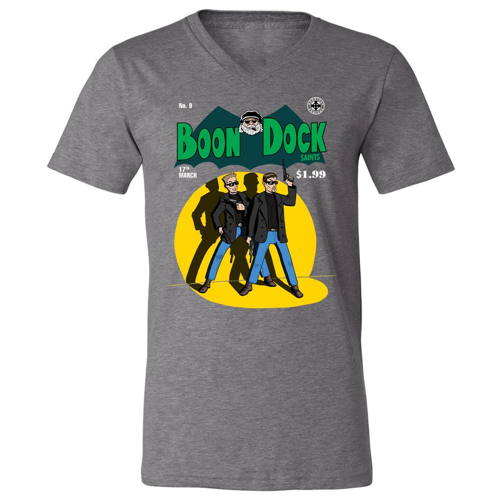 Unisex V-Neck T-Shirt - N6PHKSTJ - Deep Heather - 13