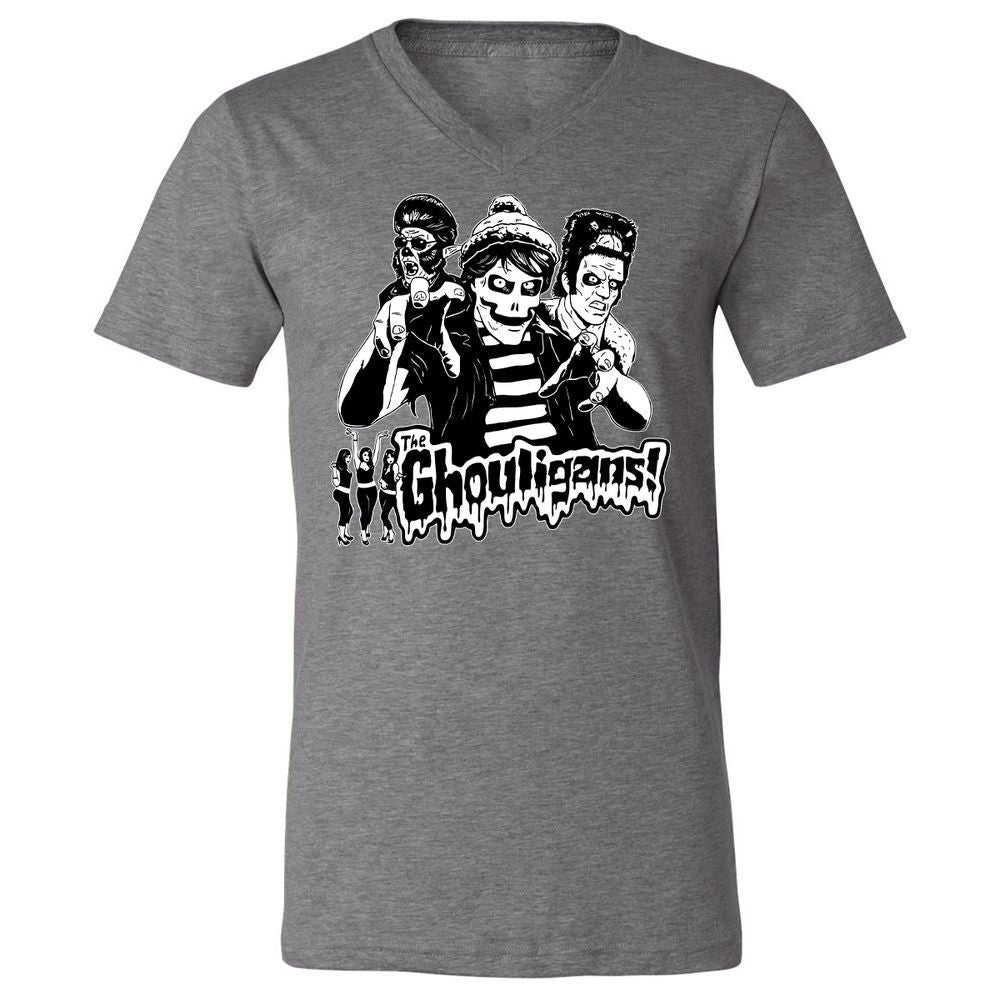 Unisex V-Neck T-Shirt - 8Z9AL7SD - Deep Heather - 13