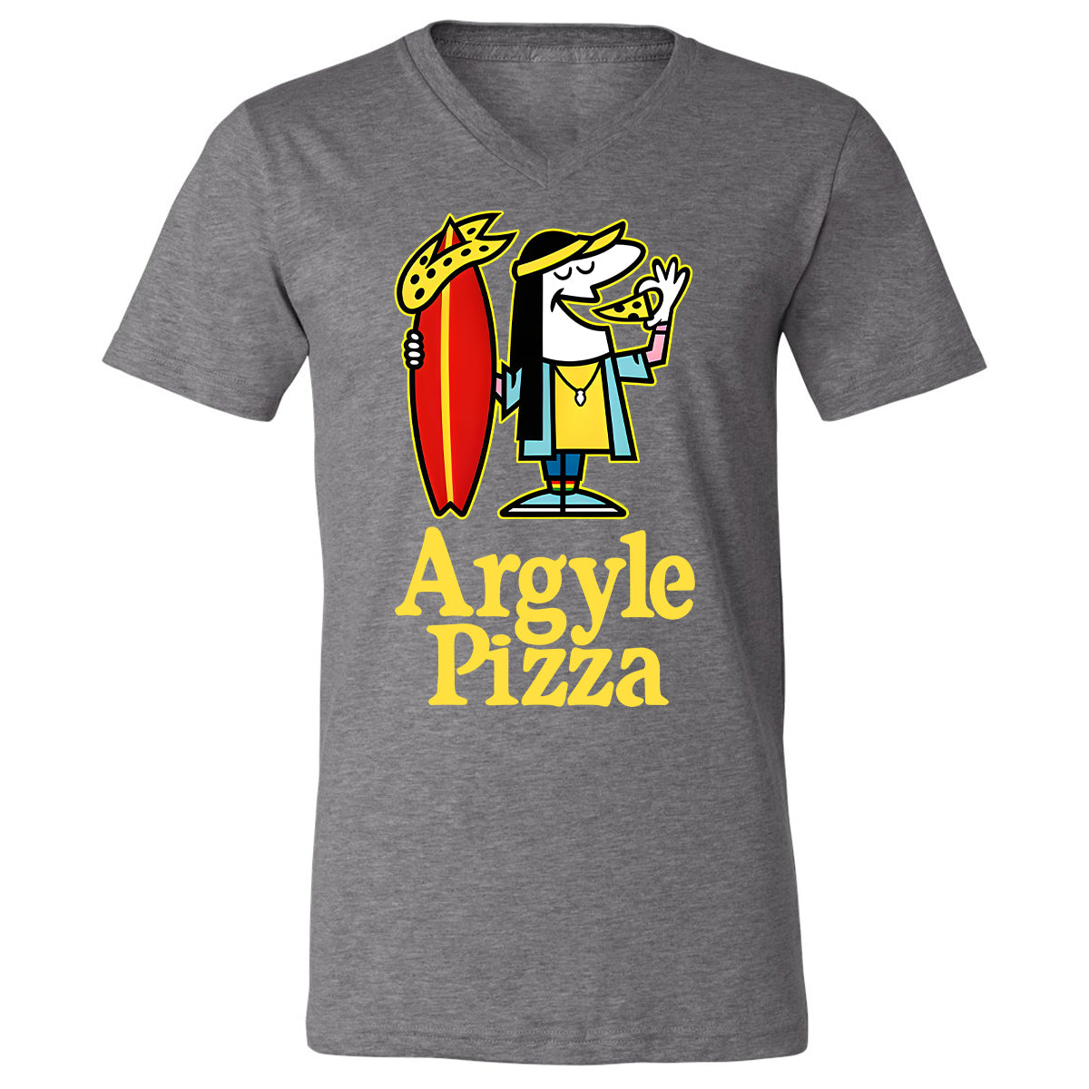 Unisex V-Neck T-Shirt - YQS359C3 - Deep Heather - 13