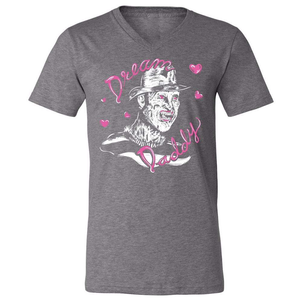 Unisex V-Neck T-Shirt - Z3T8UP42 - Deep Heather - 13