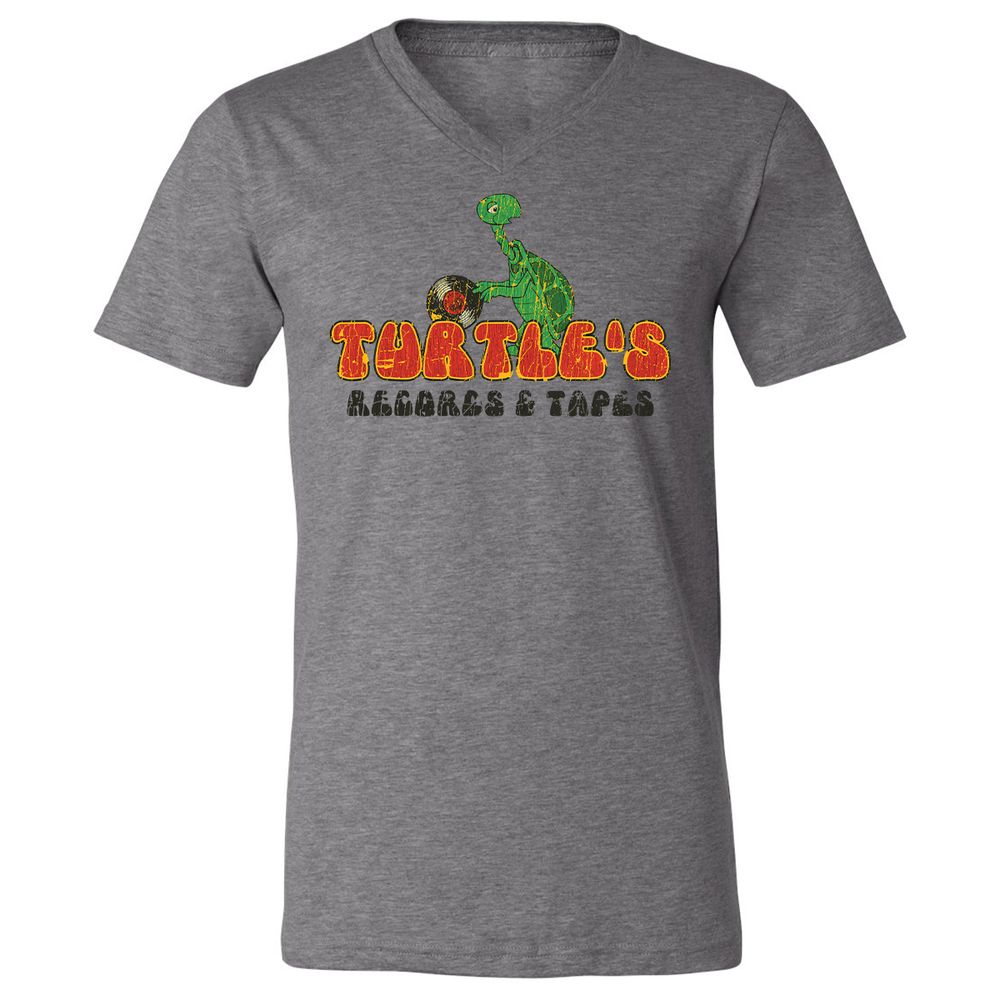 Unisex V-Neck T-Shirt - R58Q5DF1 - Deep Heather - 13