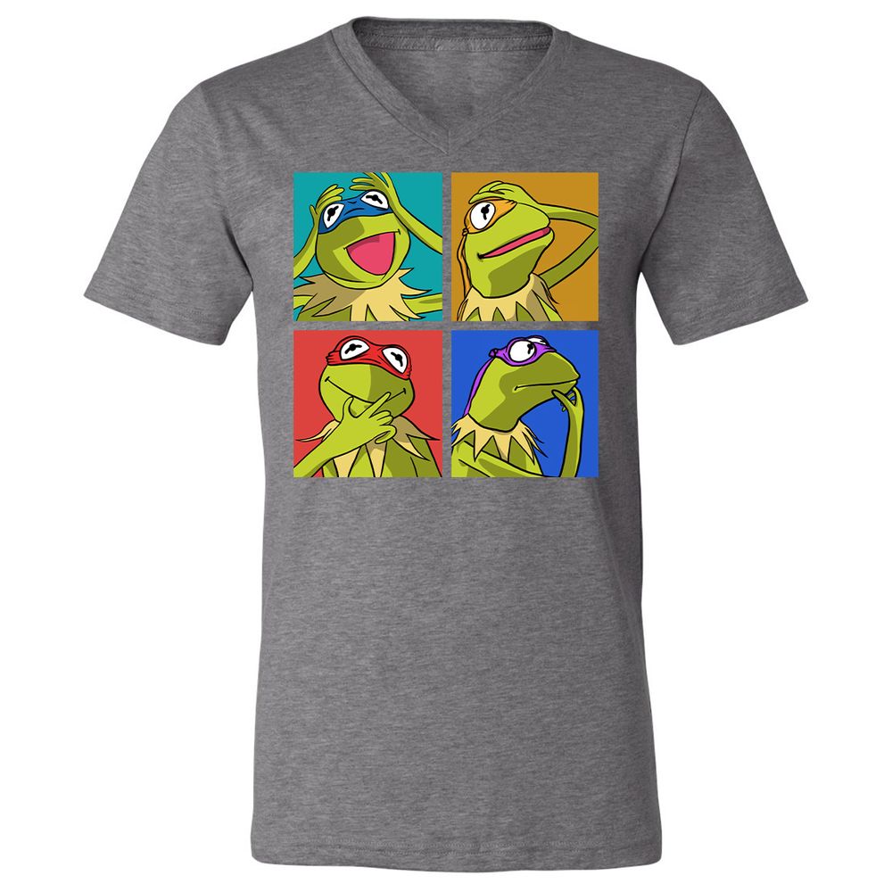 Unisex V-Neck T-Shirt - AVP34FVM - Deep Heather - 13