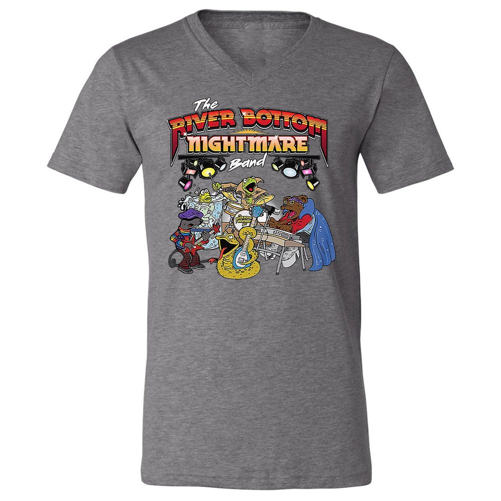 Unisex V-Neck T-Shirt - 6X6WVM84 - Deep Heather - 13