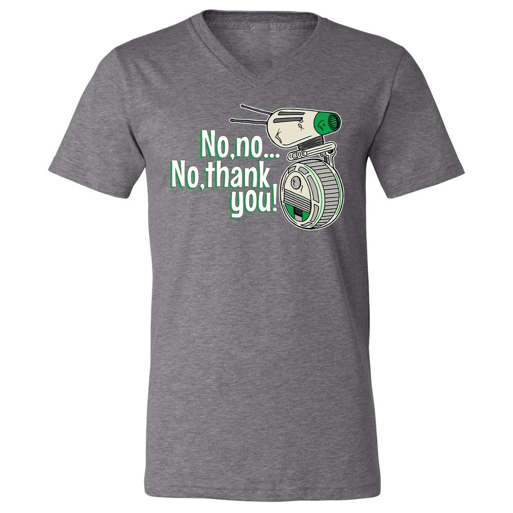 Unisex V-Neck T-Shirt - B8HRMB7P - Deep Heather - 13