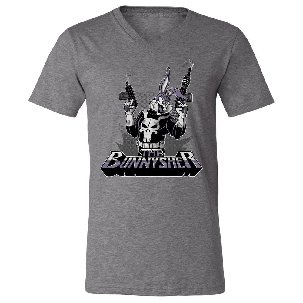 Unisex V-Neck T-Shirt - 941F5U3S - Deep Heather - 13