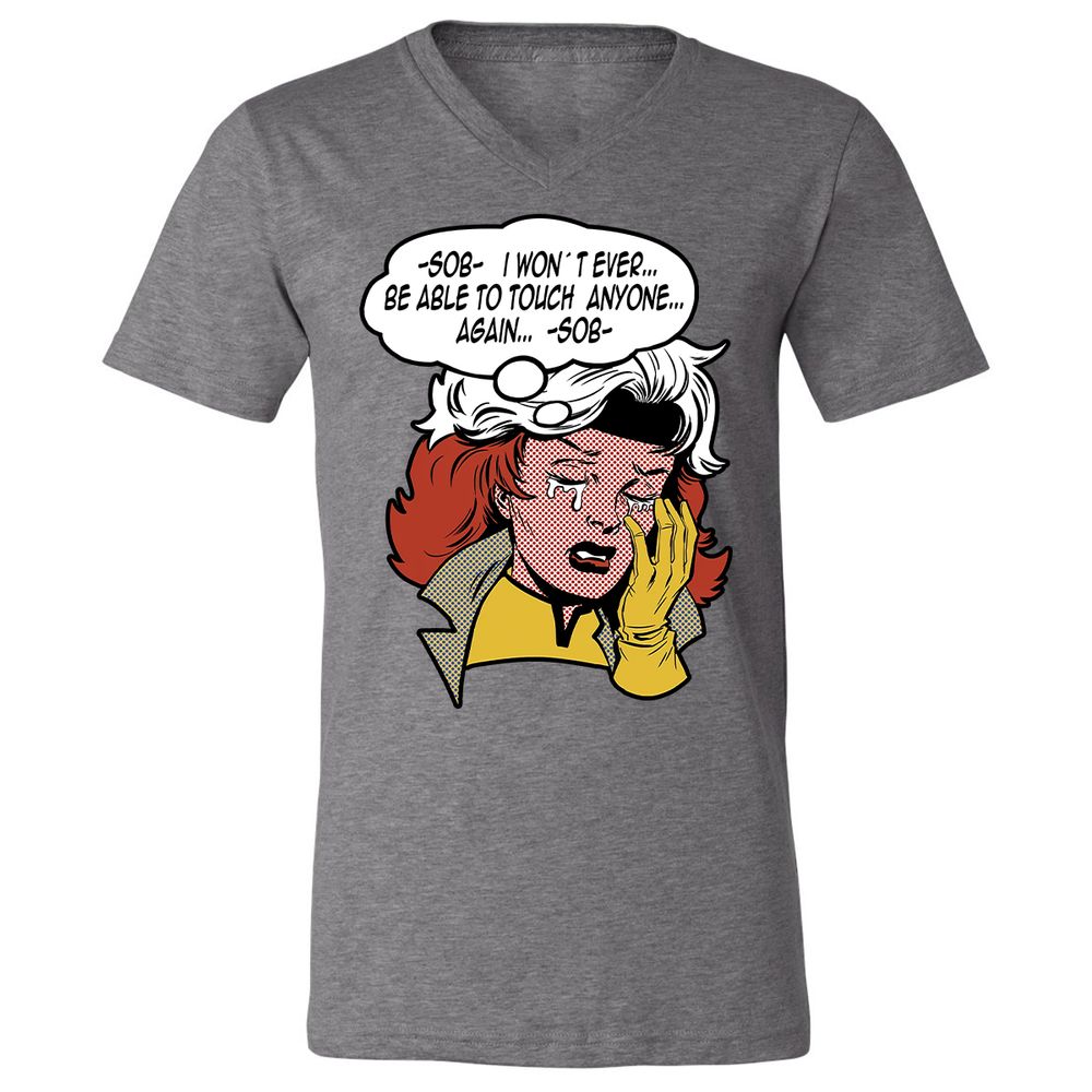 Unisex V-Neck T-Shirt - MJAXLCXC - Deep Heather - 13