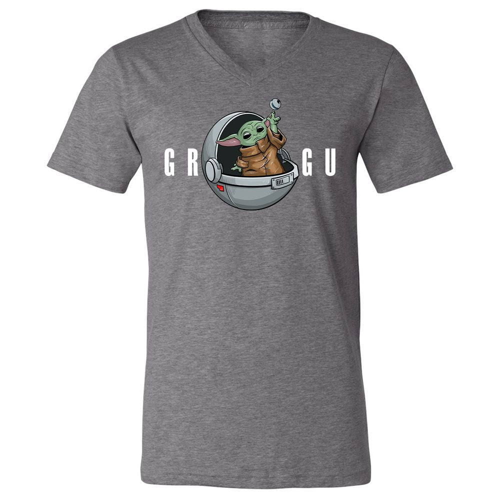 Unisex V-Neck T-Shirt - RQE1MJUL - Deep Heather - 13