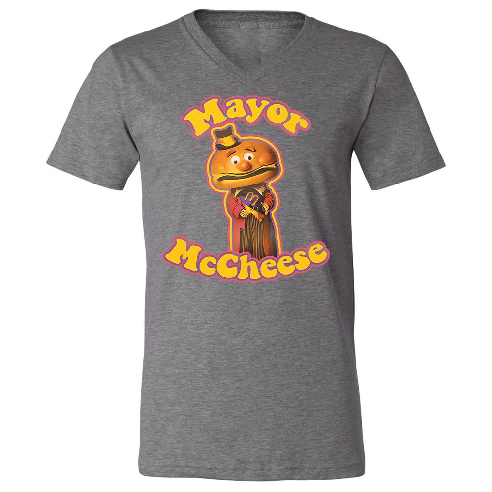 Unisex V-Neck T-Shirt - D6SH3Z31 - Deep Heather - 13