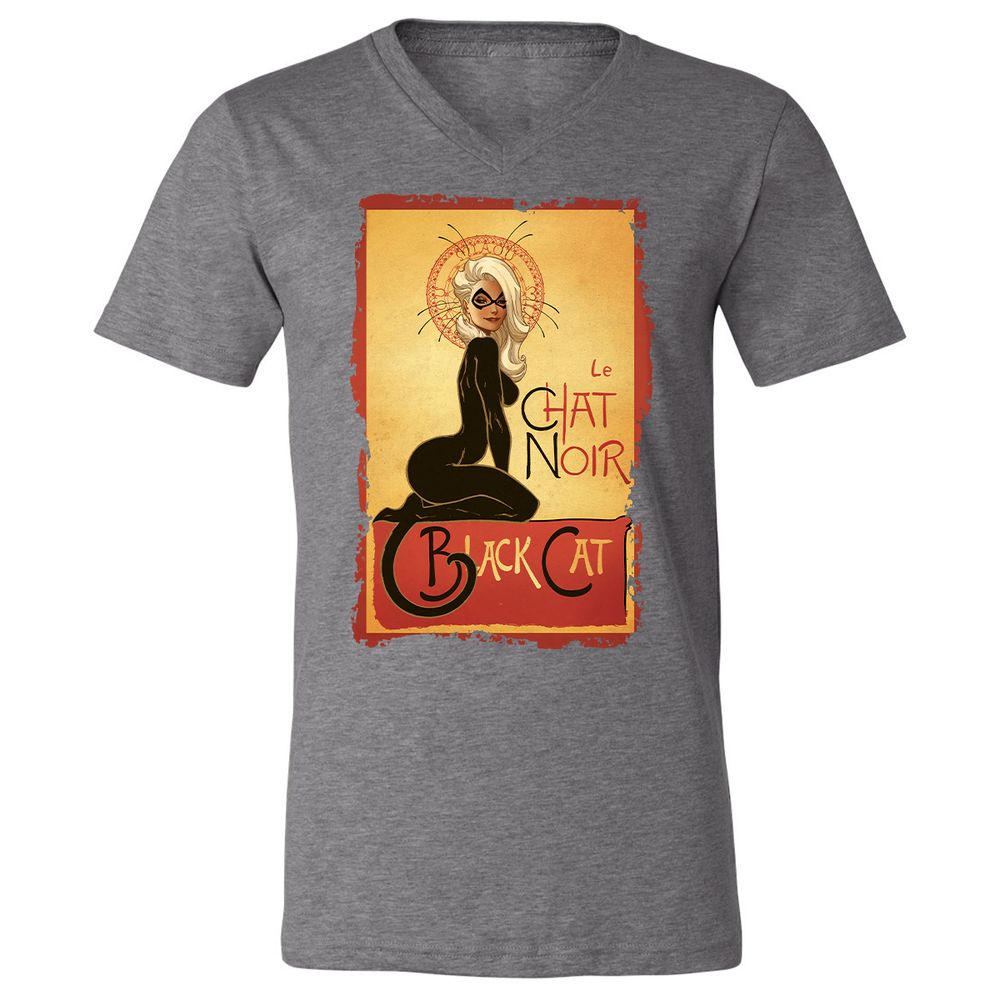 Unisex V-Neck T-Shirt - NPJT5W6F - Deep Heather - 13