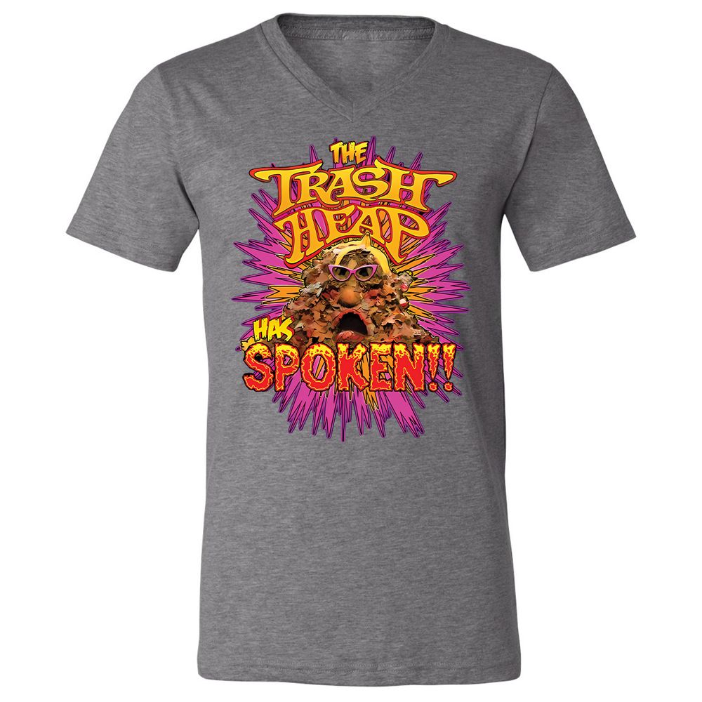 Unisex V-Neck T-Shirt - 4DWE8KPA - Deep Heather - 13