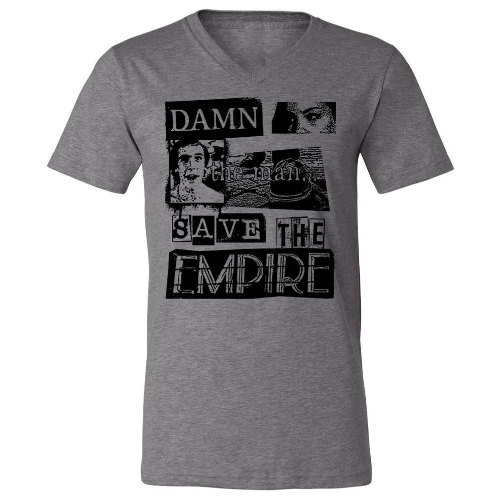Unisex V-Neck T-Shirt - 85T26U5W - Deep Heather - 13