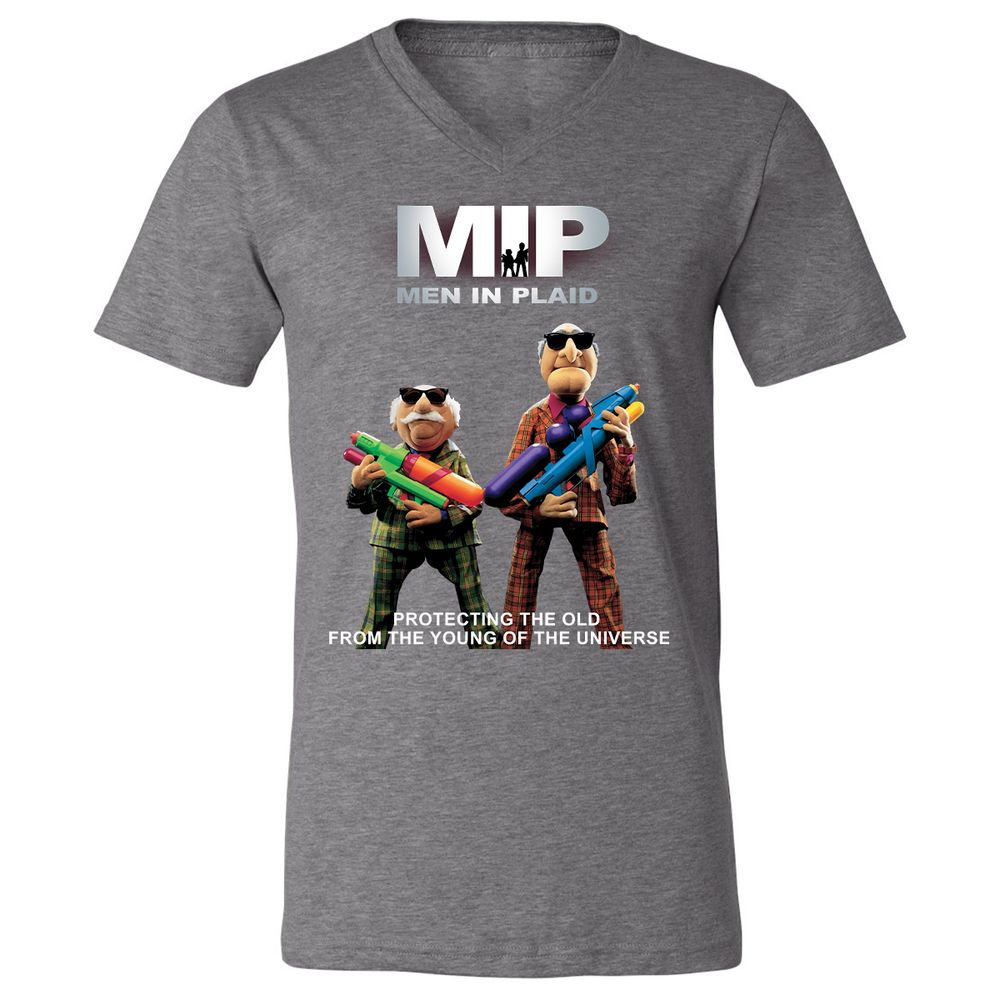 Unisex V-Neck T-Shirt - B7CTGD7T - Deep Heather - 13