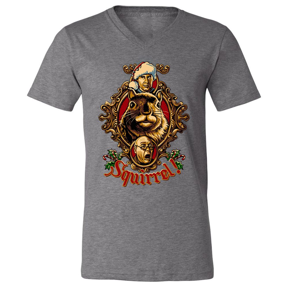 Unisex V-Neck T-Shirt - 2XASG4Y5 - Deep Heather - 13