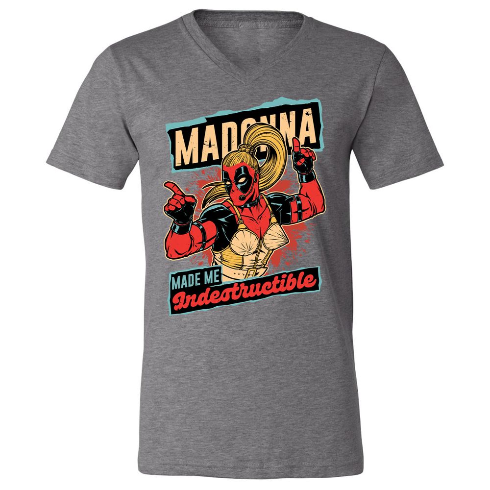 Unisex V-Neck T-Shirt - 56MZ2KV2 - Deep Heather - 13