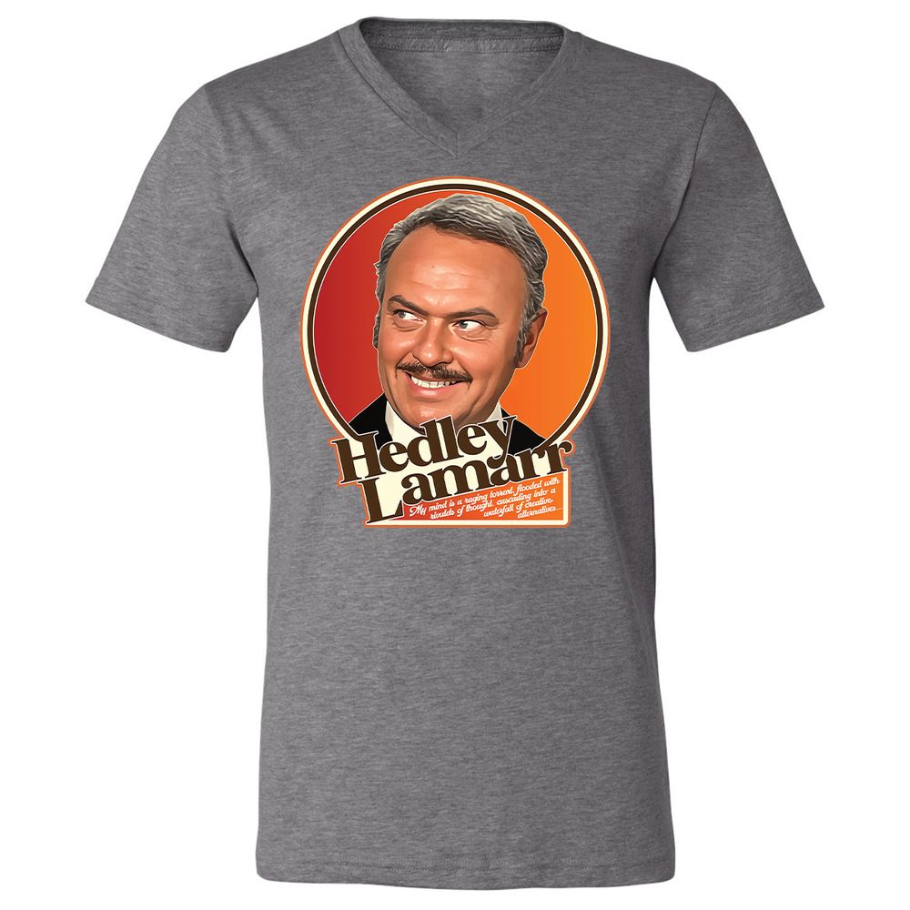 Unisex V-Neck T-Shirt - 778MU9TR - Deep Heather - 13